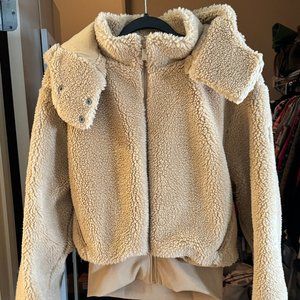 Alo Yoga Foxy Sherpa Jacket - Small - Camel - NWOT